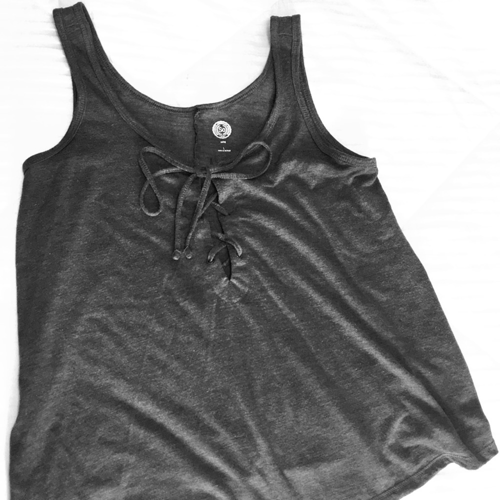 Lace-up Tank Top